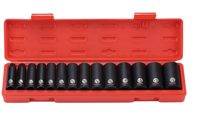 12dr deep impact socket set 14pcs sae