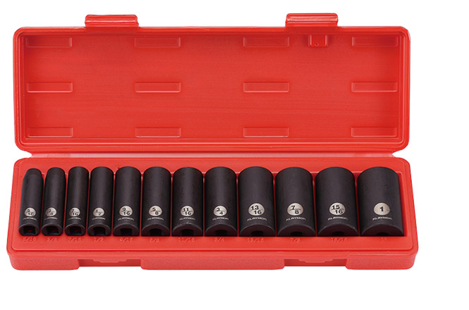 38dr deep impact socket set 12pcs sae